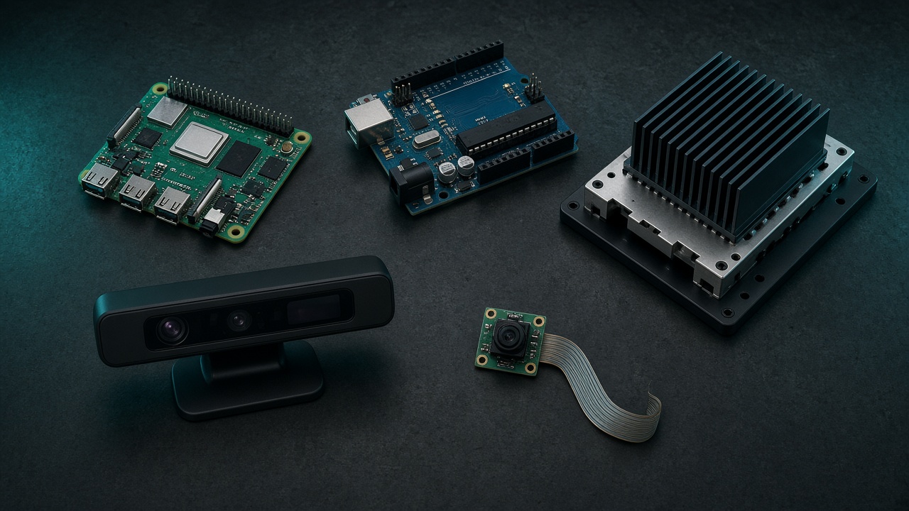 Raspberry Pi、Arduino、Jetson AGX Xavier、Kinect v1、リアカメラモジュール